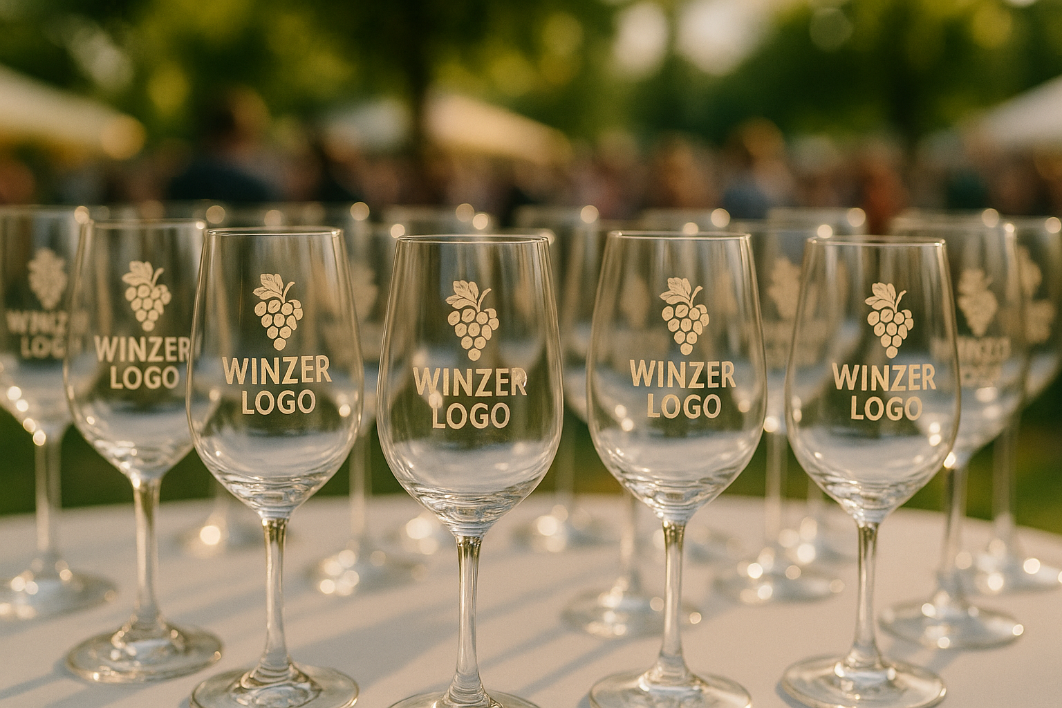 Bedruckte Weingläser: Must-haves auf jedem Weinfest