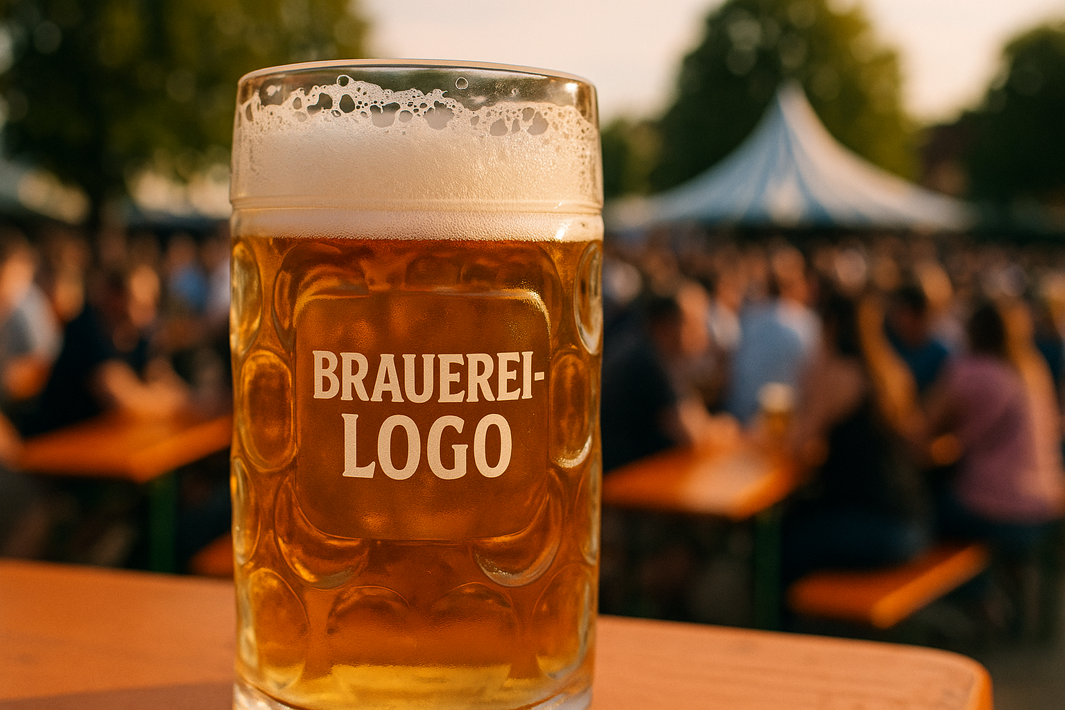 Bedruckte Biergläser: das Highlight auf Brauereifesten