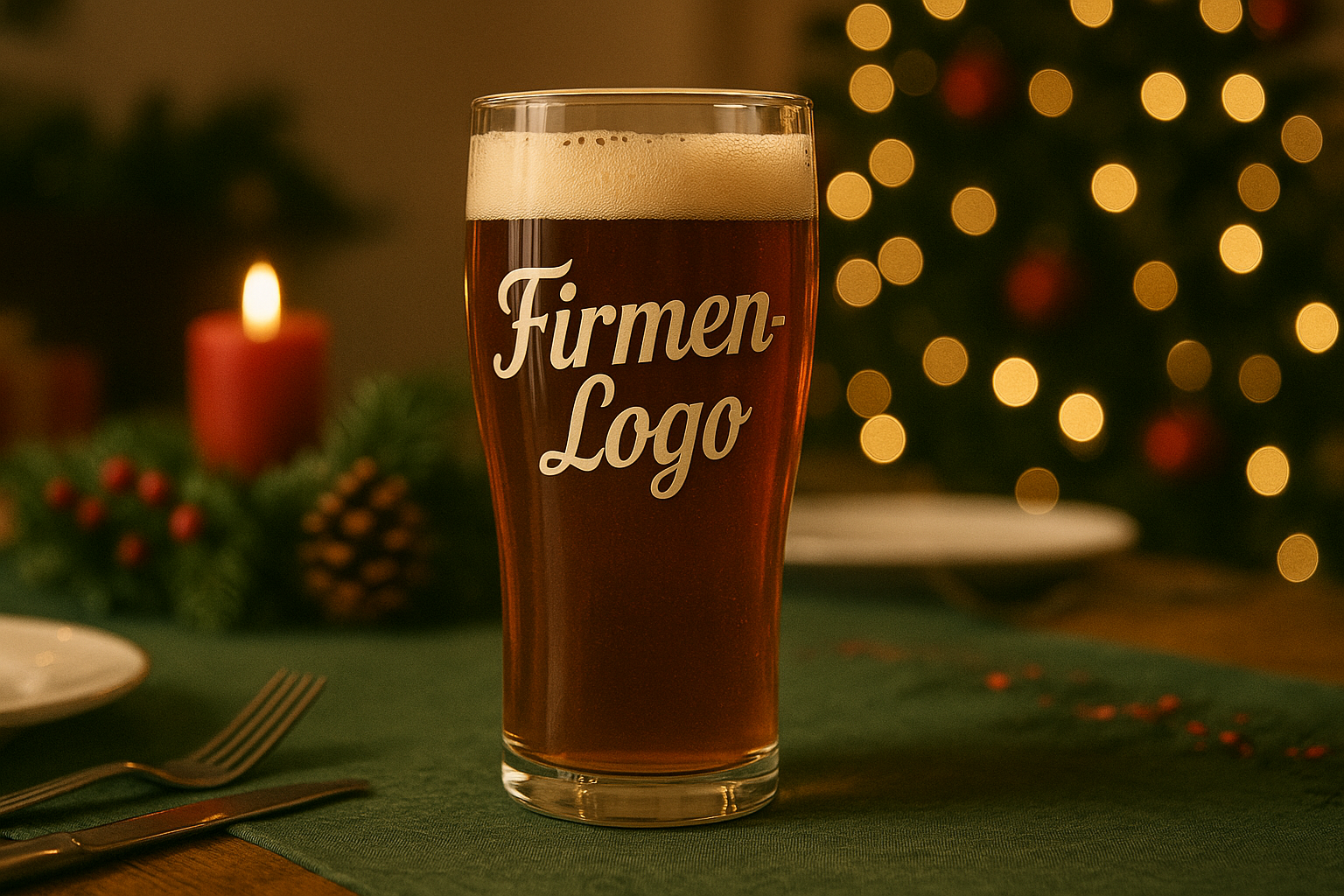 Bedruckte Gläser: Hingucker auf Ihrer Firmen-Weihnachtsfeier